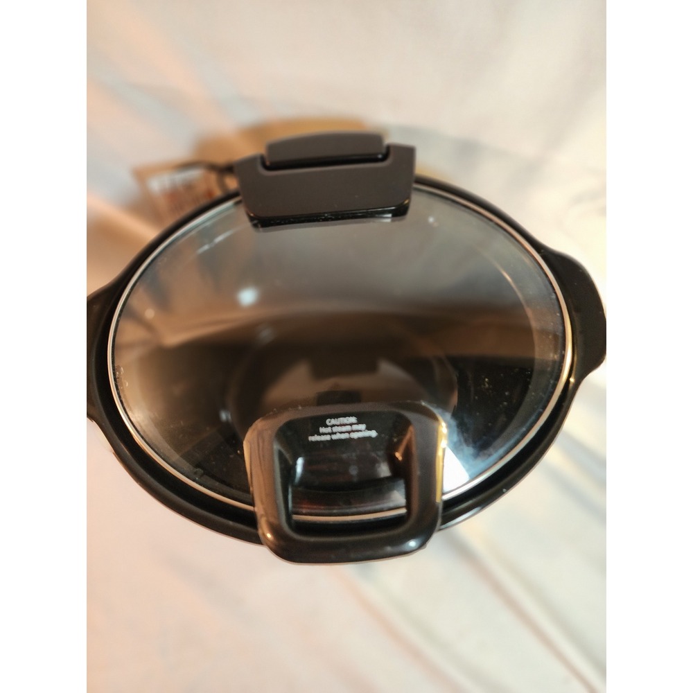 Crock-Pot The Original Slow Cooker Black Programmable Oval Hinged Lid 4-10 Hr - Picture 3 of 9